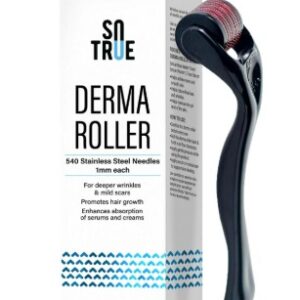 So True Derma Roller For Hair Growth And Skin Tightening 1Mm With 540 Stainless Steel Needles