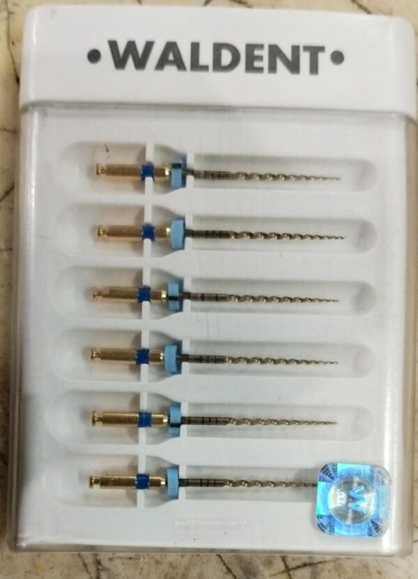 Waldent Wal Flex S Blue Rotary Files 21Mm Pack Of 6