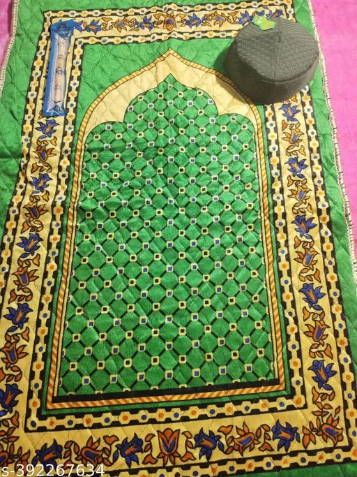 Musalla Prayer Mat Green Color 68Cm
