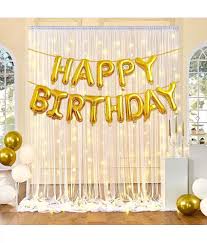Happy Birthday Decorations Kit Multicolour