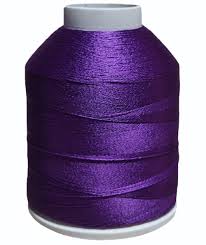 Purple Spun Polyester Sewing Threads 1500G