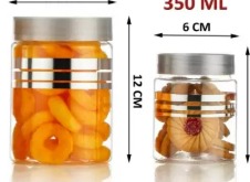 Plastic Grocery Container Set Of 2 650 Ml 350 Ml
