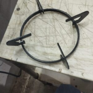 Heavy Gas Burner Stand 2 Pcs Thin Round Model Powder Cotting