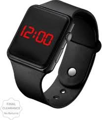 Kids Black Color Digital Watch
