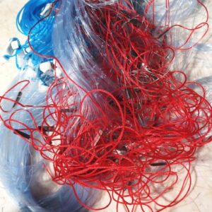 Blue And Red Colour Fish Net