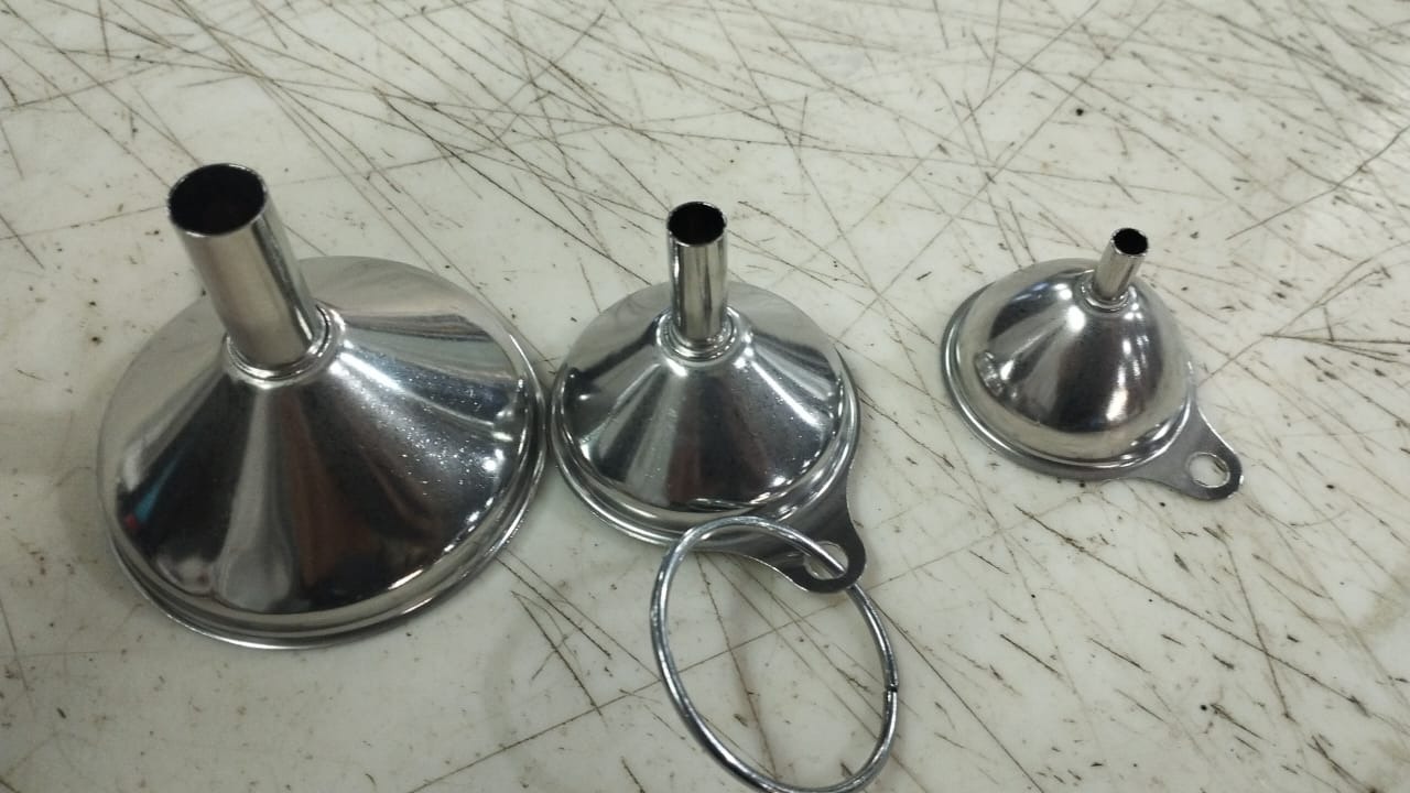 Norpro Stainless Steel Funnel Set 3Pieces
