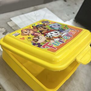 Paw Patrol Top Pups Lunch Box 1 Containers Yellow