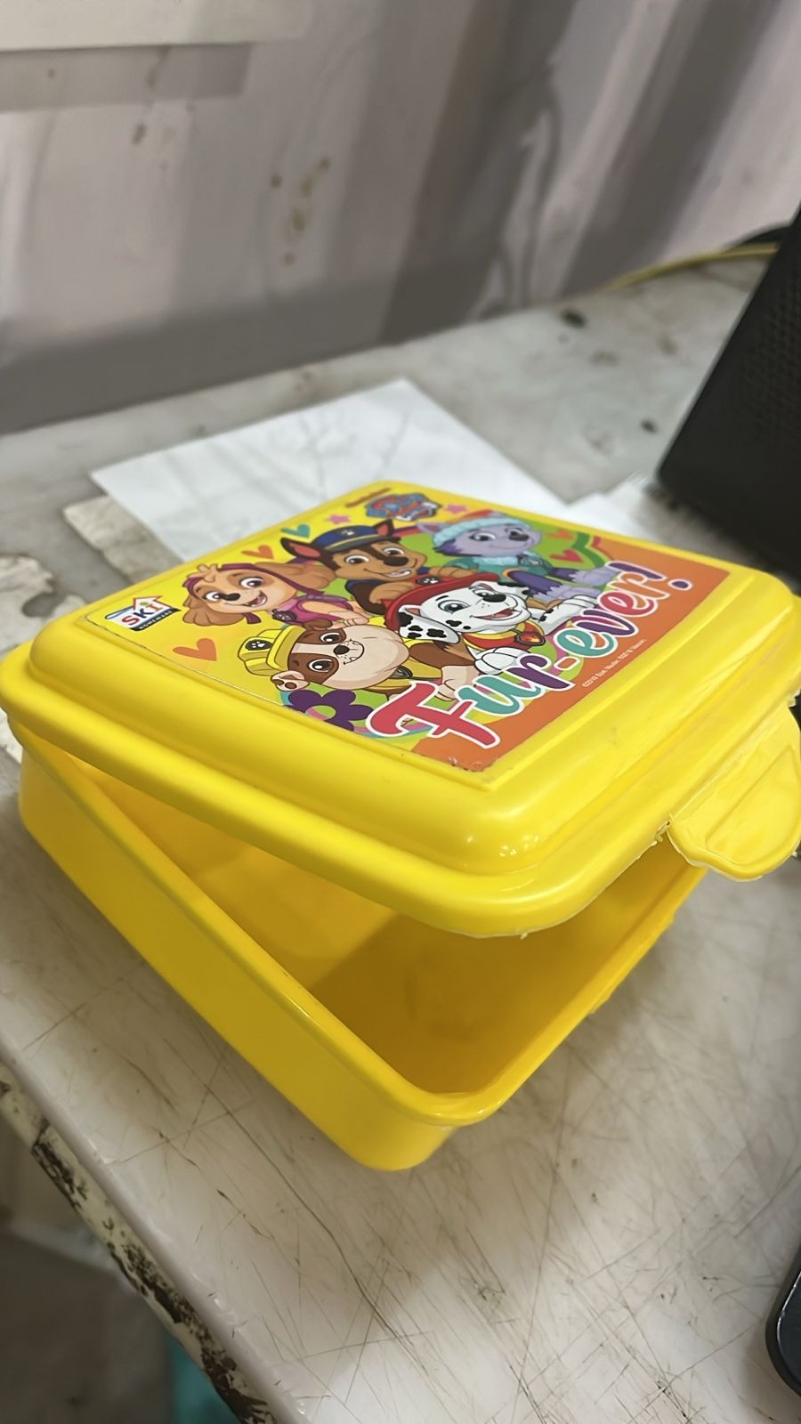 Paw Patrol Top Pups Lunch Box 1 Containers Yellow