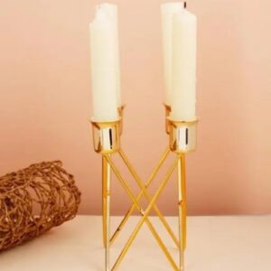 Golden Small Designer 4 Tealight Candle Holders Stand Diwali