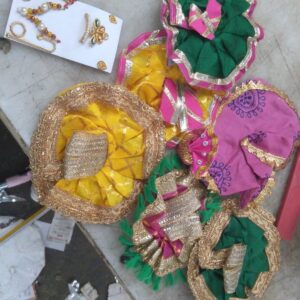 Kanha Ji Multicolour Dress Jewellery And Pag 6 Pce