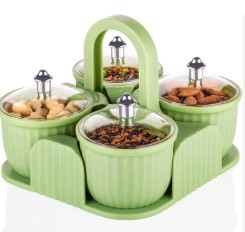 Multipurpose 4 Jar Dry Fruit Set