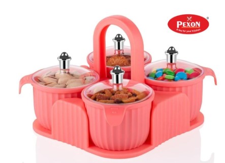 Multipurpose 4 Jar Dry Fruit Set