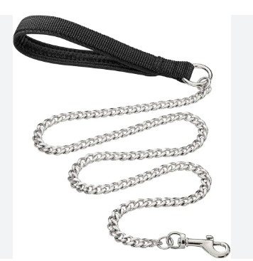 Dog Leash Chain With Padded Handle