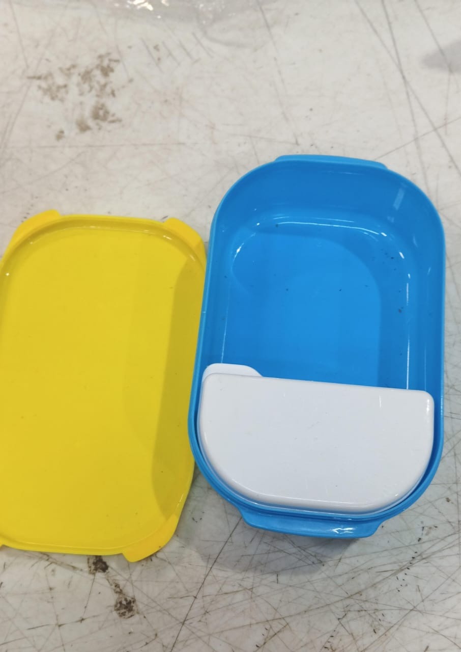 Blue And Yellow Color Lunch Box For Kids