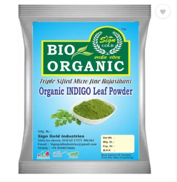 Sign Gold Indigo Leaf Powder For Hair Face 100G Pack Of 3