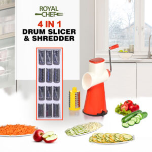 Royal Chef 4 In 1 Drum Slicer Shredder