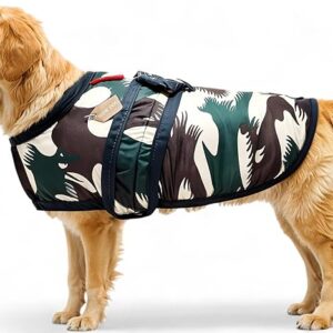 Dog Jacket And Coat Winter Camouflage For Army Multicolor 18 Inch