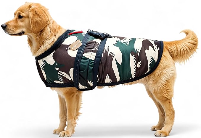 Dog Jacket And Coat Winter Camouflage For Army Multicolor 18 Inch