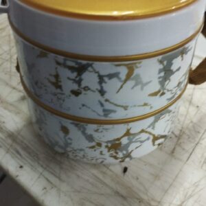 Lunch Box Two Containers White Colour