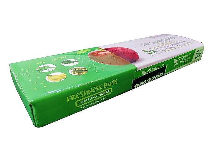 Keep It Fresh Zip Lock Bags For Fruits Vegetables Size M10 Piece And Size L10 Piece