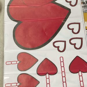 Heart Print Wall Sticker