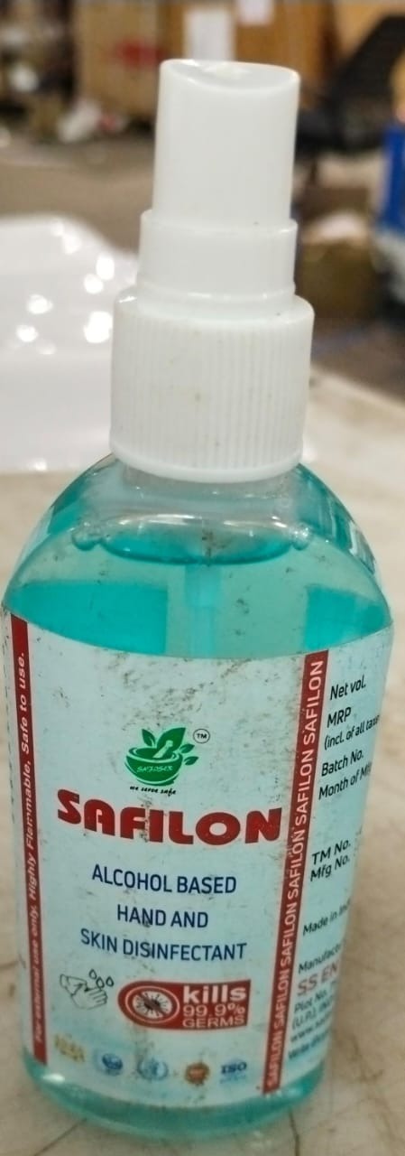 Safilo Alcohol Based Hand And Skin Disinfectant 100Ml Pack Of 2