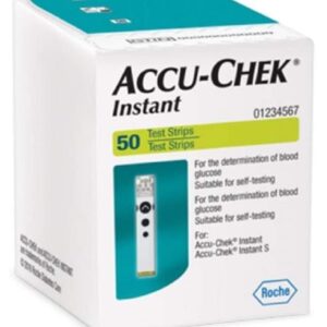 Accu Chek Instant Test Strips 50 Count Multicolor