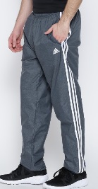 ADIDAS Men Grey Essentials 3 Stripes WovenN Track Pants XL