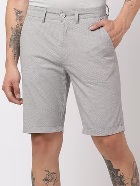 DNMX Printed Slim Fit Shorts Grey Colour 32 Size