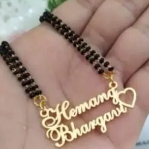 SHREE GHANSHYAM ENTERPRISE CUSTOMIZED Personalised single NAME NECKLACE WITH CROWN