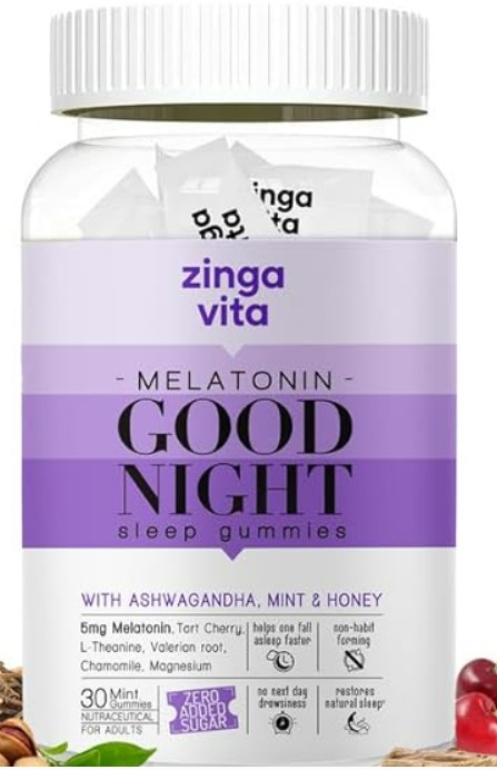 Zingavita 5mg Melatonin Sleep Gummies