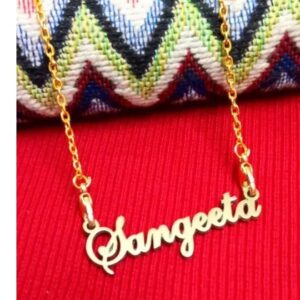 Sangeeta Name Pendant With Chain