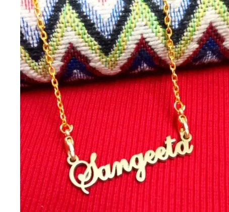 Sangeeta Name Pendant With Chain