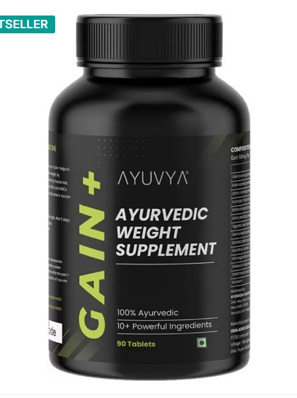 Ayuvya Ayurvedic Gain Weight Gain Supplement 90 Tablets