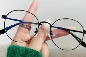 Glasses Clear Lens Metal Eyewear