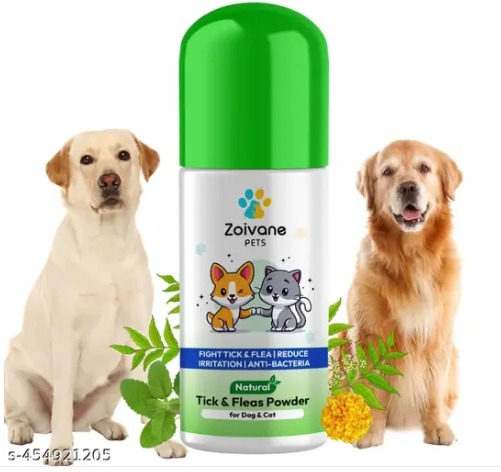 Zoivane Natural Ticks n Fleas Powder for Dog Cat 150ml