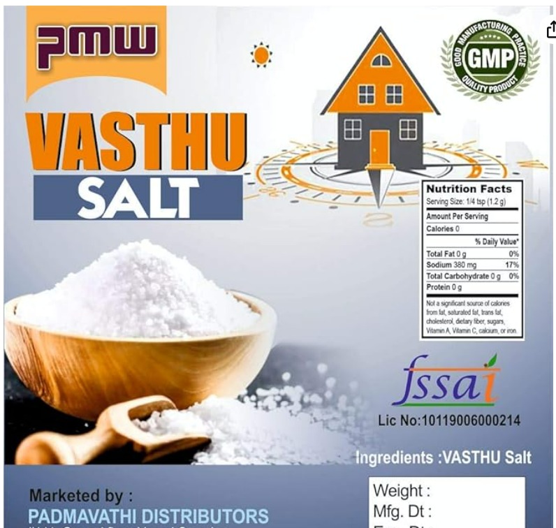 Private Label Natural Vasthu Salt
