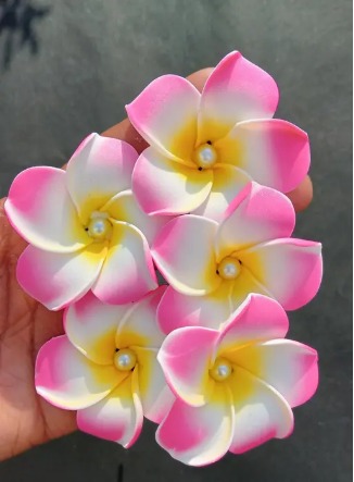 Fancy Women Pink Color Artificial Floral Hair Accessories Hair Accessories Flower Jwellery Juda ka Phool