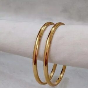 Fancy Gold Plated Bangle Set for Daily Use