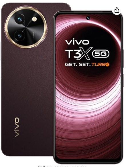 Vivo T3x 5G Crimson Bliss 128 GB 6 GB RAM IMEI 864276075455551