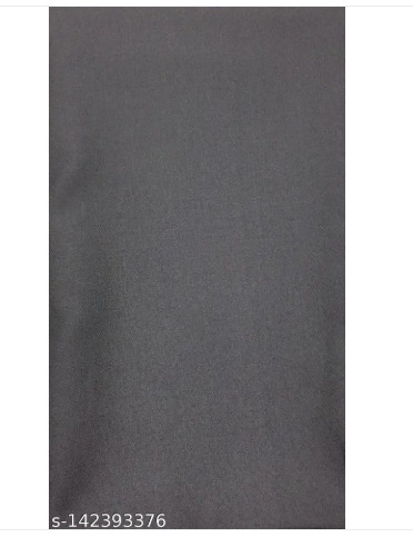 Private Label BKRKJ Men s Cotton Feel Poly Viscose Unstitched Trouser Fabric Meters Grey 2 5 M