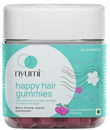 Nyumi Biotin Gummies for Growth Shinier Hair Clinically Proven 50 No