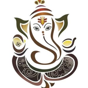 Beautiful Ganesh Ji Wall Sticker 75 Cm
