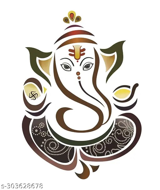 Beautiful Ganesh Ji Wall Sticker 75 Cm