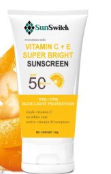 Sunswitch Vitamin C Plus E Super Bright Sunscreen 60 Gm Pack Of 2