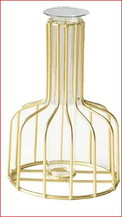 Flower Vase With Iron Art Frame Metal Flower Vase Test Tube
