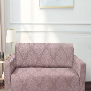 Cortina Three Seater Pink Color Printed Sofa Cover