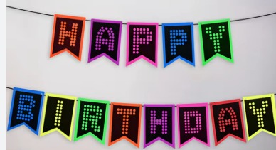Happy Birth Day Baby Birthday Party Decoration Papers