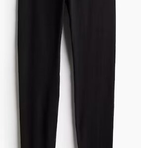 Black Woolen Leggings For Women Size L