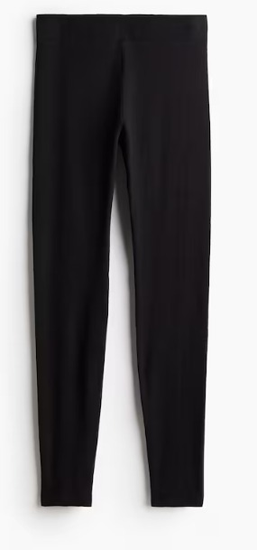 Black Woolen Leggings For Women Size L